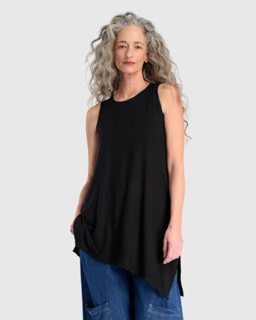 alembika-essential-rmelloses-tunika-top-schwarz-st346b image 2