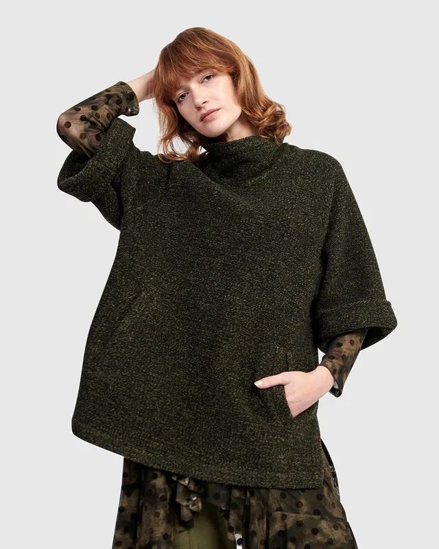 alembika-urban-vanguard-pullover-khaki-damen-sweater image 1