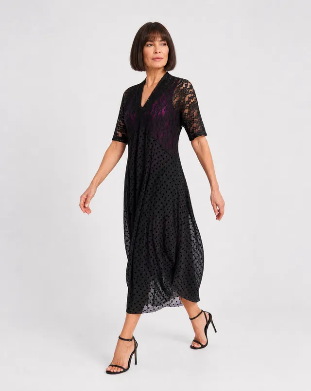 alembika-stiletto-lace-cocoon-kleid-schwarz image 1