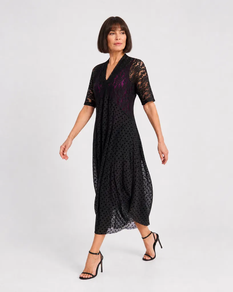 alembika-stiletto-lace-cocoon-kleid-schwarz image 1
