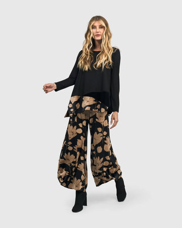 alembika-tessa-velvet-punto-pants-floral-samthose-mit-poufsaum image 2