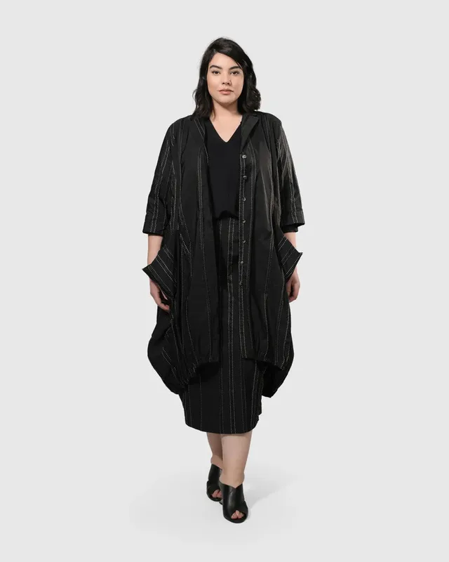 alembika-urban-kylie-topstitched-blazer-trails-schwarz-wei image 1