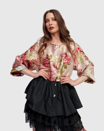 alembika-sweetheart-peplum-jacke-damen-roses image 2