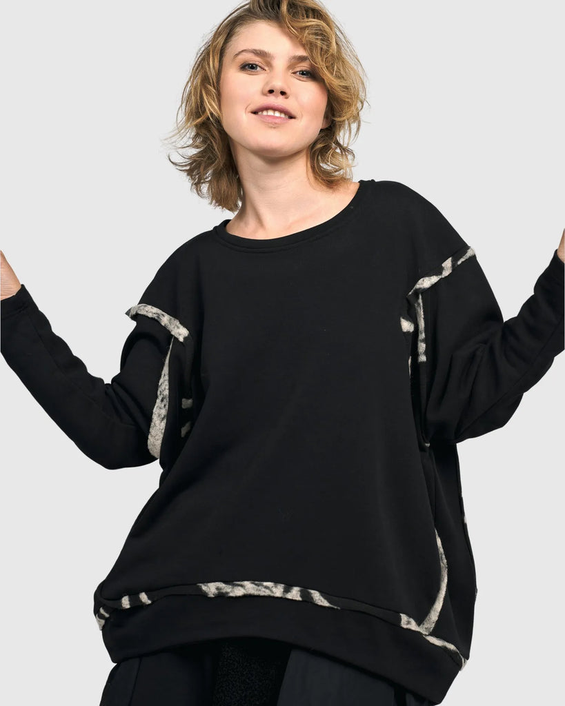 alembika-urban-underground-circle-sweatshirt-schwarz image 1
