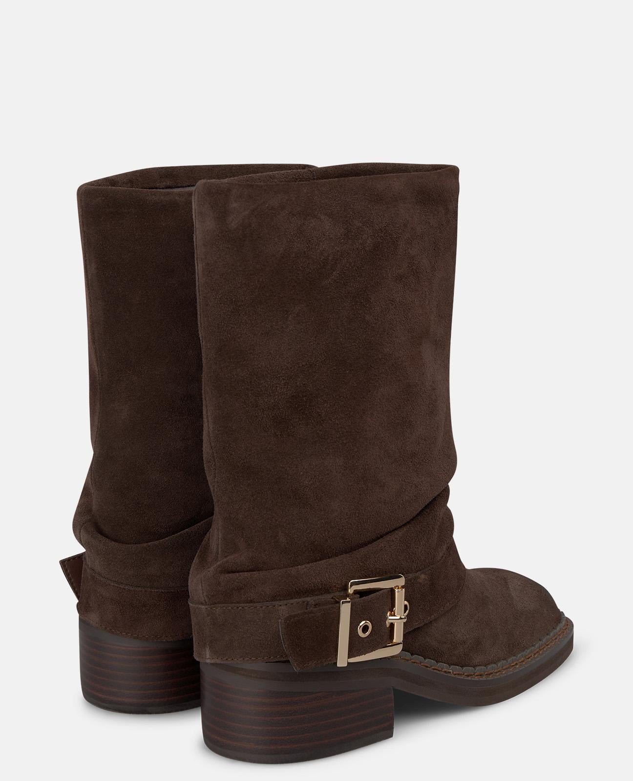 alma-en-pena-suede-stiefel-schnalle-braun-5-cm image 3