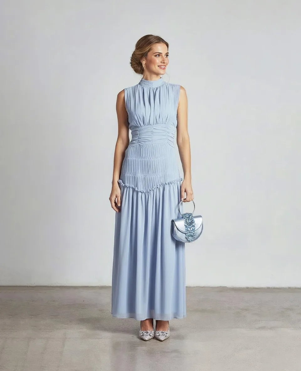alma-en-pena-cinderella-long-dress-langes-neckholder-kleid-blau-floral image 1