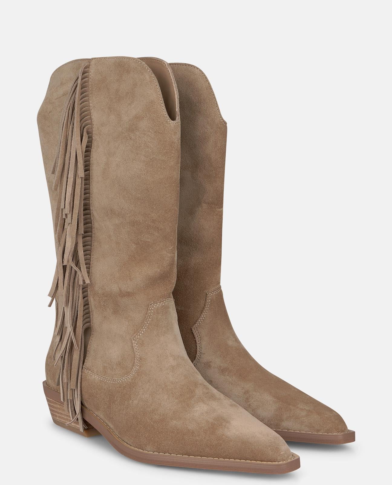 alma-en-pena-suede-cowboy-boots-vis-n-fransen-3-5-cm image 2