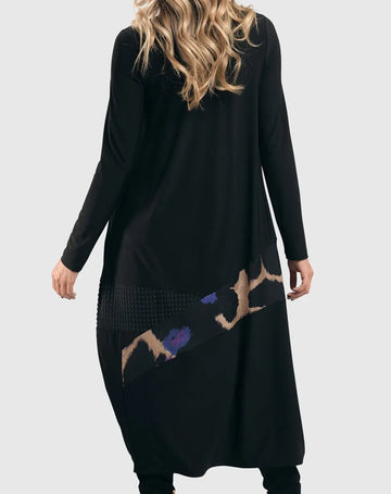 alembika-amethyst-mix-media-cocoon-dress-midikleid-multi image 5