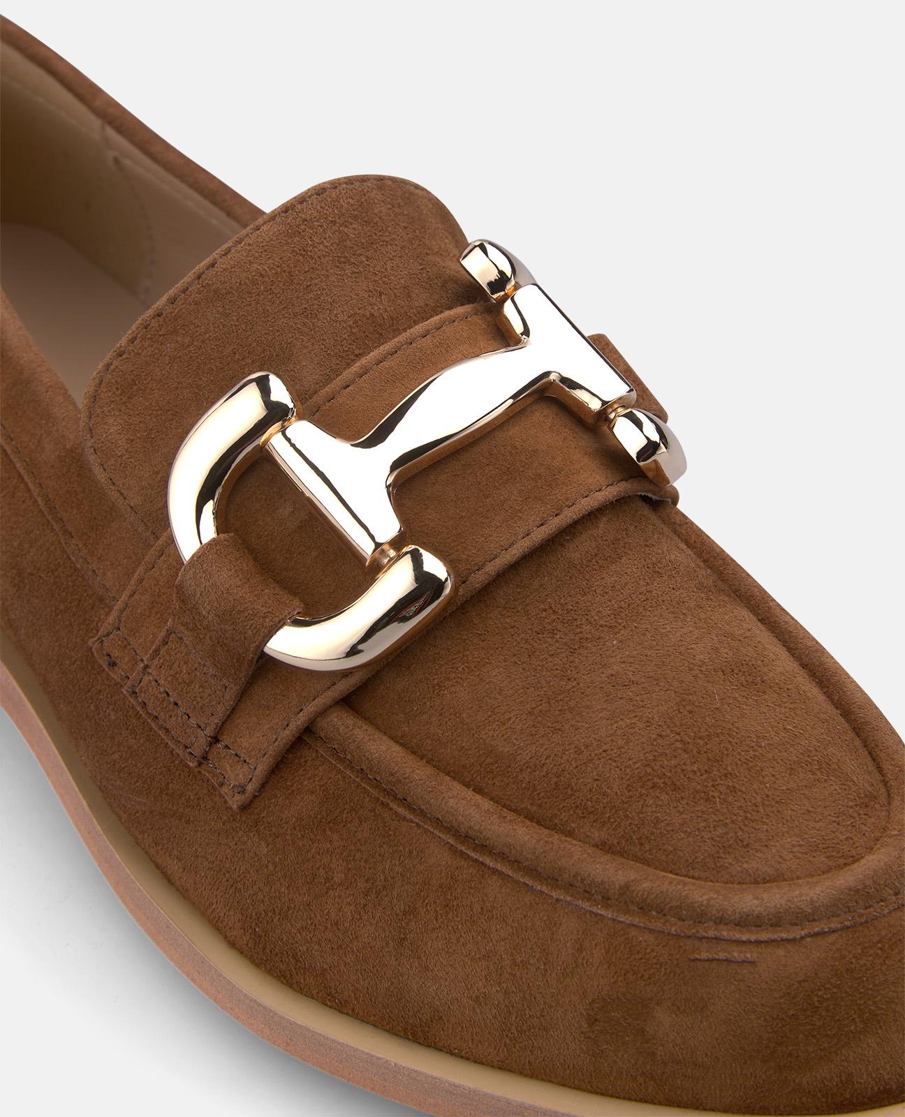 alma-en-pena-loafer-caramelo-nappa-mit-metall-detail-und-2-cm-absatz image 4