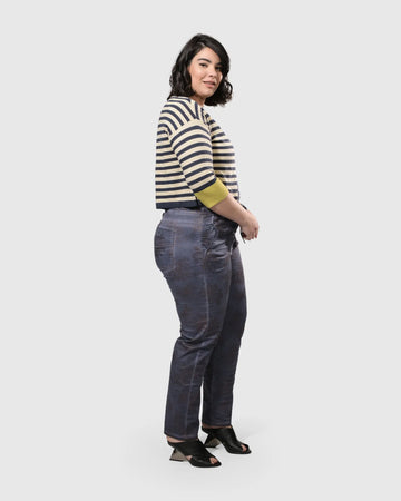 alembika-floral-iconic-stretch-jeans-rust-blau image 8
