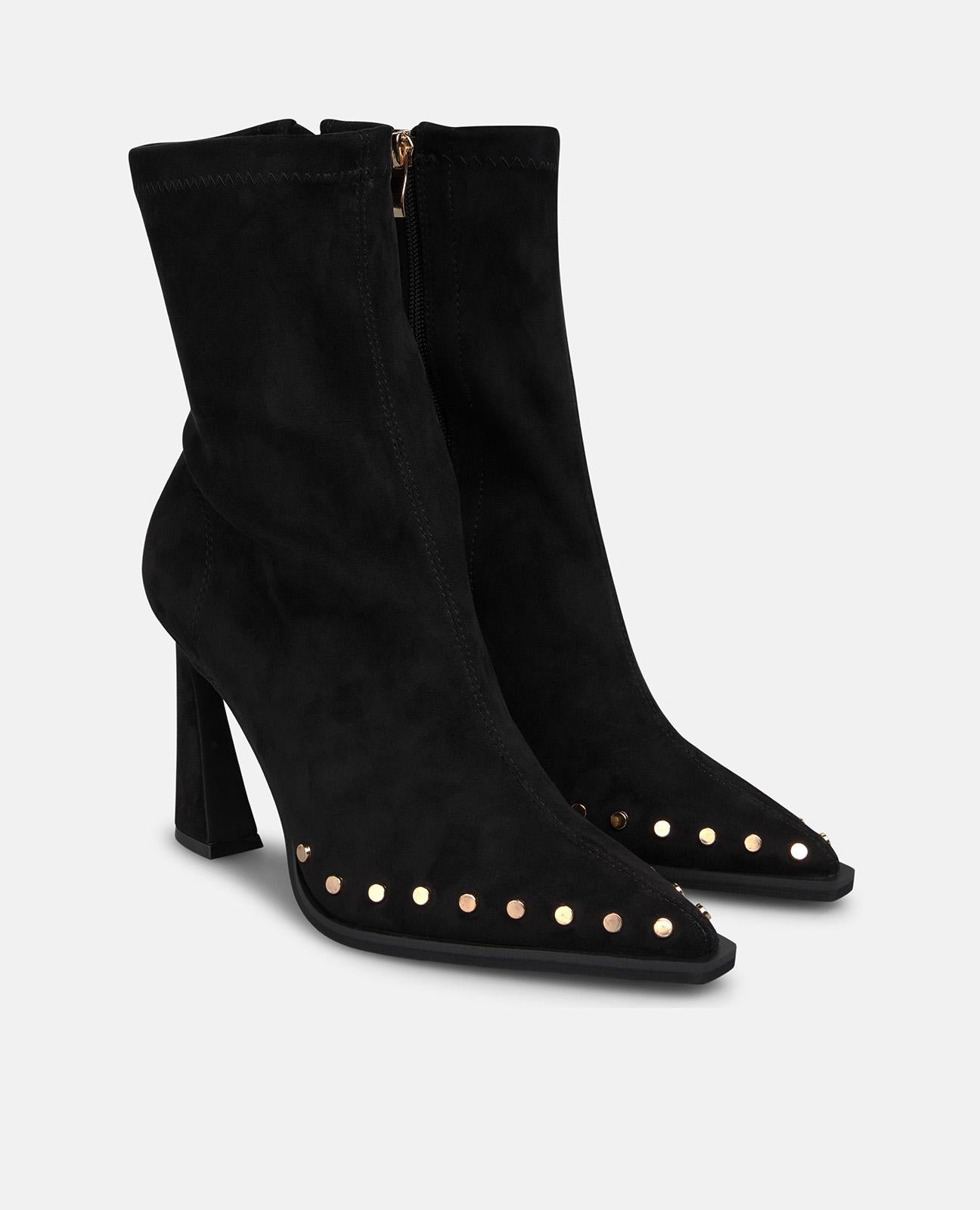 alma-en-pena-lycra-stiefeletten-spitz-mit-rei-verschluss-schwarz image 2