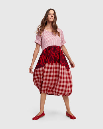 alembika-greta-relaxed-kleid-mix-damen-sommer-cocon-kleid image 8