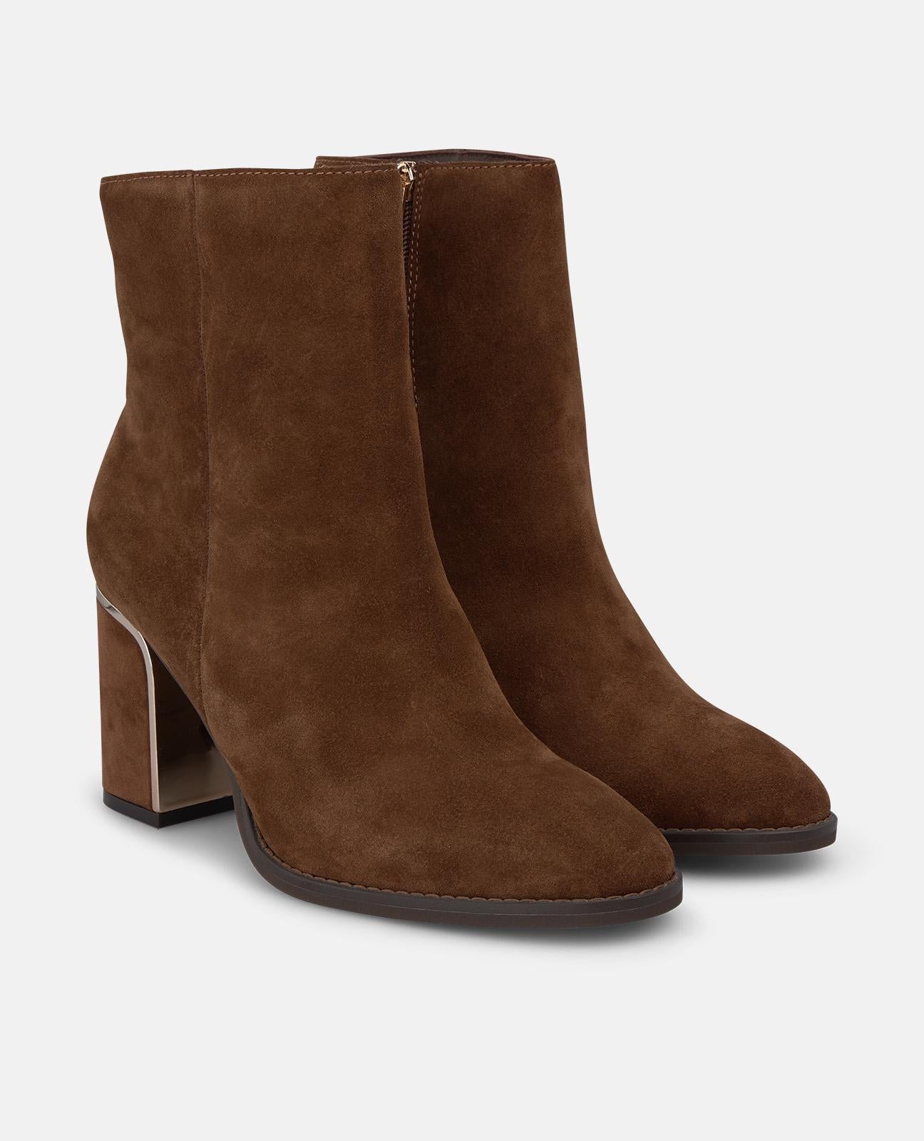alma-en-pena-stiefelette-camel-8-cm-blockabsatz image 2