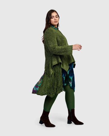 alembika-roxane-jacket-damen-strickjacke-green image 4