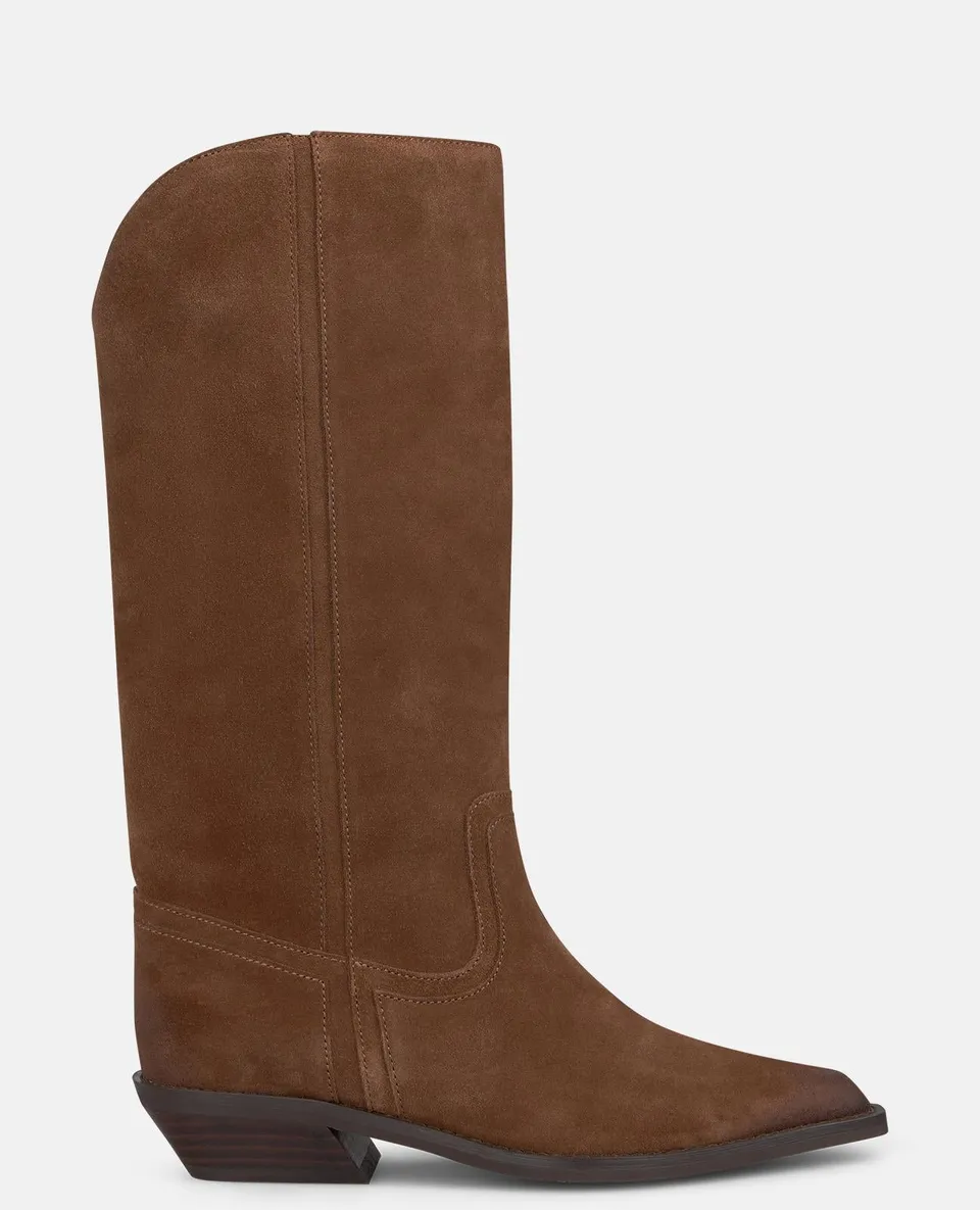 alma-en-pena-stiefelette-wildleder-camel-cowboy-3-5-cm image 1