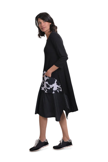 alembika-tekbika-clio-kleid-damen-jersey-kleid-schwarz image 4