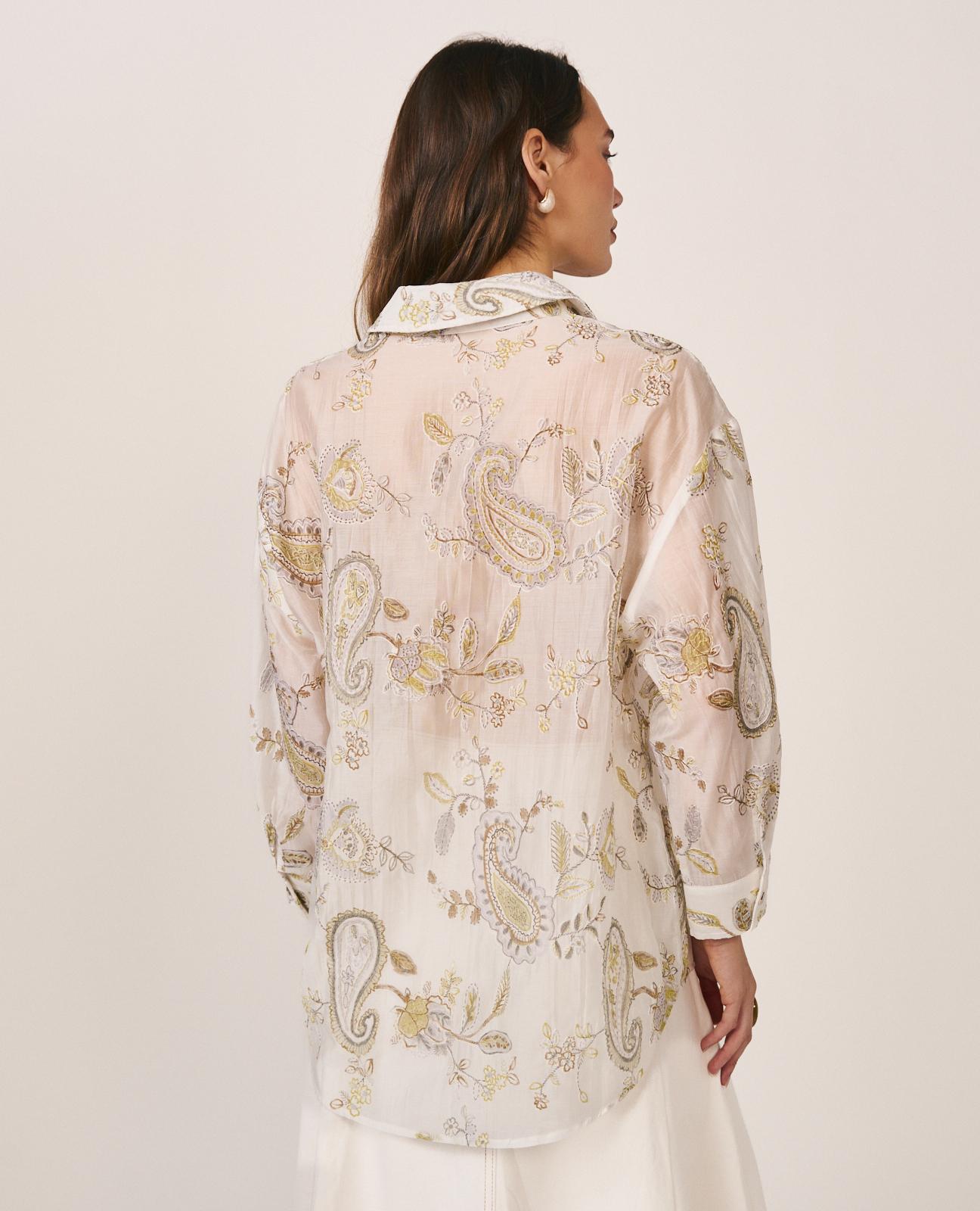 alma-en-pena-paisley-bluse-wei-mit-stickerei-langarm-hemdkragen image 7