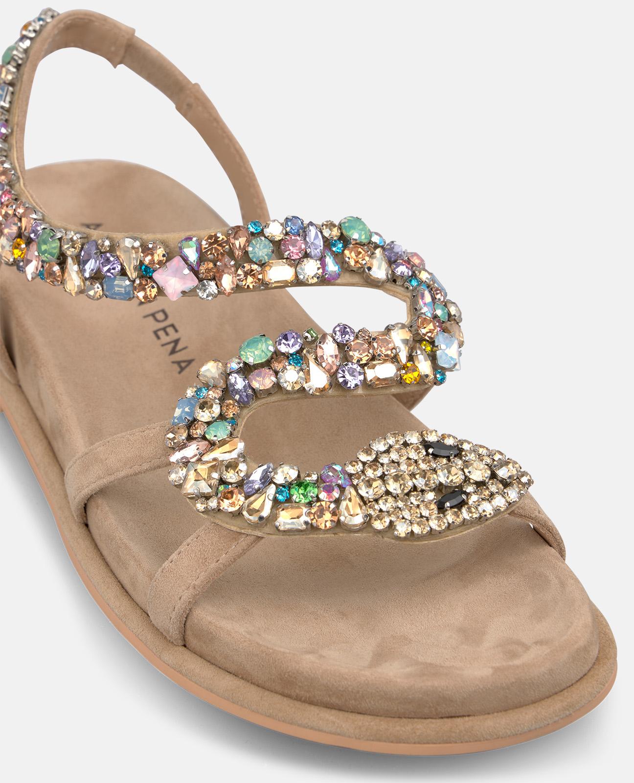 alma-en-pena-flat-sandal-snake-flache-sandalen-schlangenprint-2-5-cm image 4