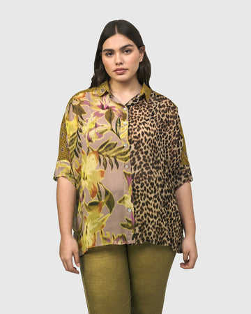 alembika-bon-voyage-button-down-shirt-mix-damen-chiffon-bluse image 8