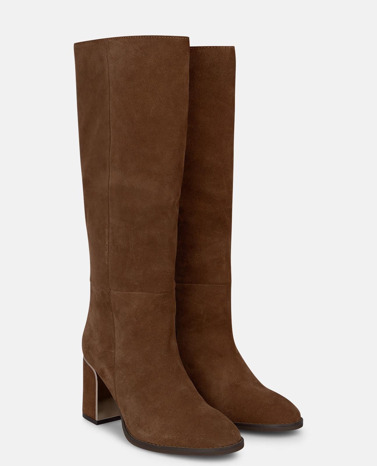 alma-en-pena-alfa-63884-stiefel-aus-wildleder-camel-8-cm image 2