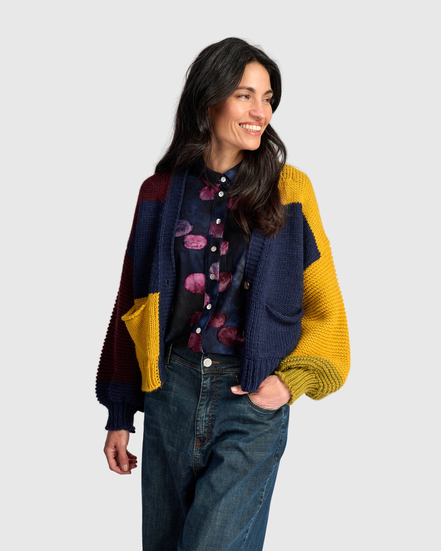 alembika-carnival-chunky-cardigan-collegiate-mix image 1