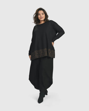 alembika-ready-for-anything-boxy-top-coffee-jersey-shirt-mit-must-saum image 4