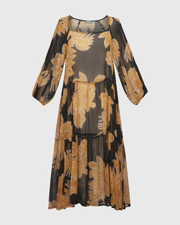 alembika-maui-chiffon-trapeze-kleid-gold image 7