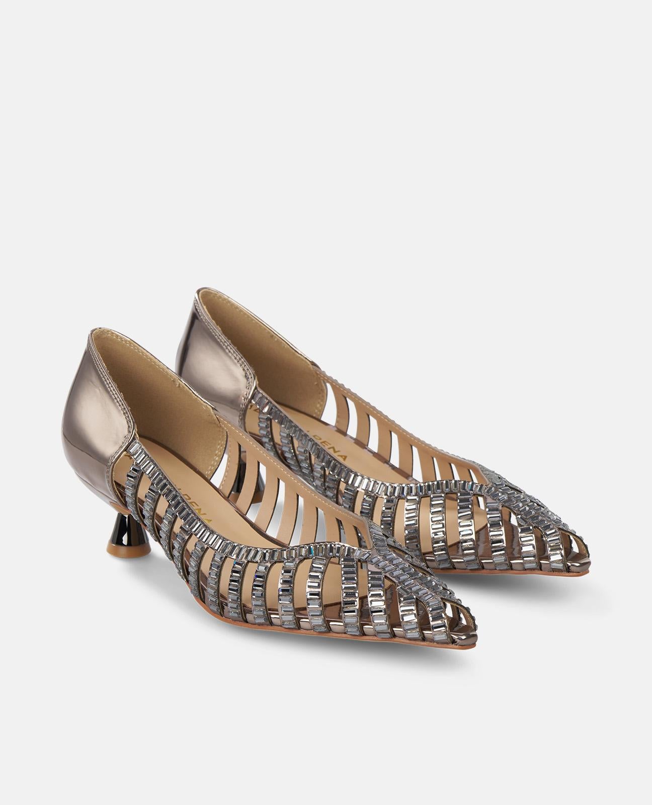 alma-en-pena-alfa-61471-pumps-mit-spiegeleffekt-silber-4-5-cm image 2