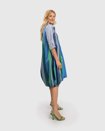 alembika-ocean-stripe-wonderful-dress-kleid-marine image 4
