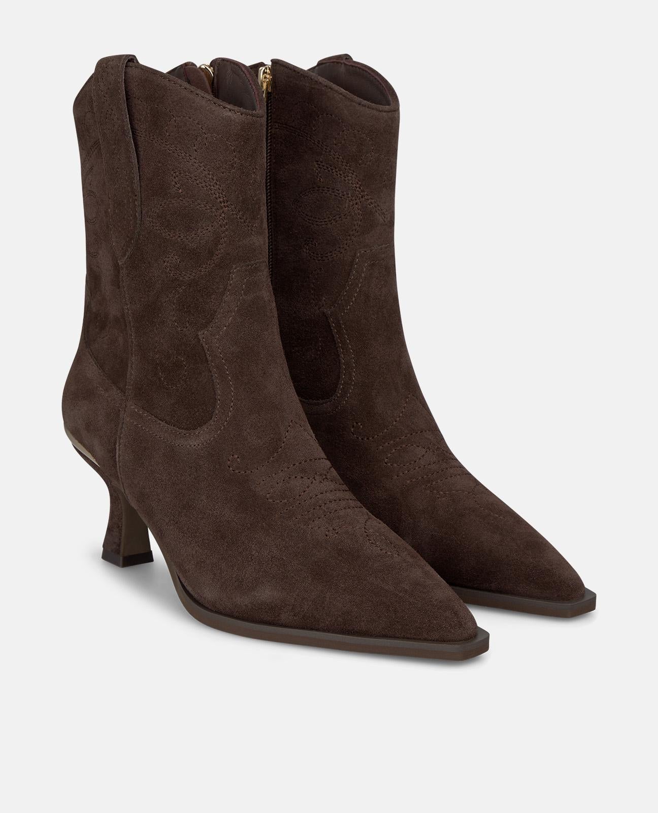 alma-en-pena-suede-cowboy-stiefeletten-braun-6-cm image 2