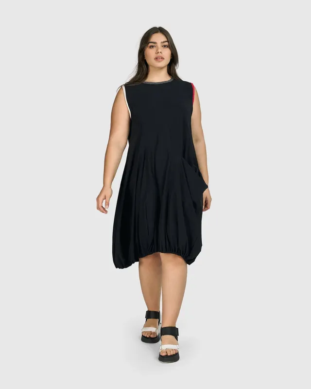 alembika-tekbika-camille-rmelloses-kleid-schwarz image 1