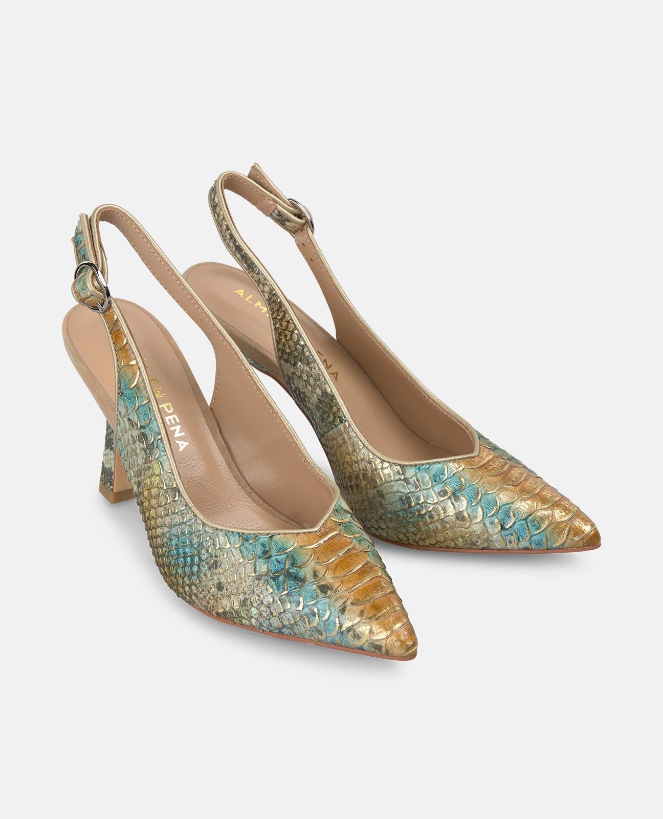 alma-en-pena-slingpumps-mit-stilettoabsatz-bronze-9-cm image 3