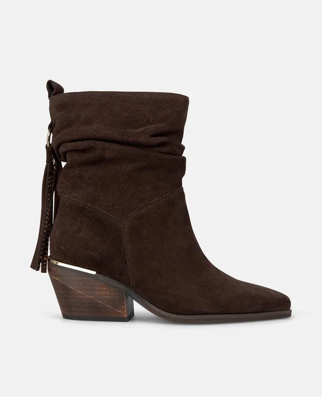 alma-en-pena-stiefelette-braun-suede-fransen-blockabsatz-6-5-cm image 1