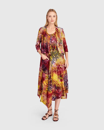 alembika-kaleidoscope-cropped-cardigan-strickjacke-raspberry-gold image 7