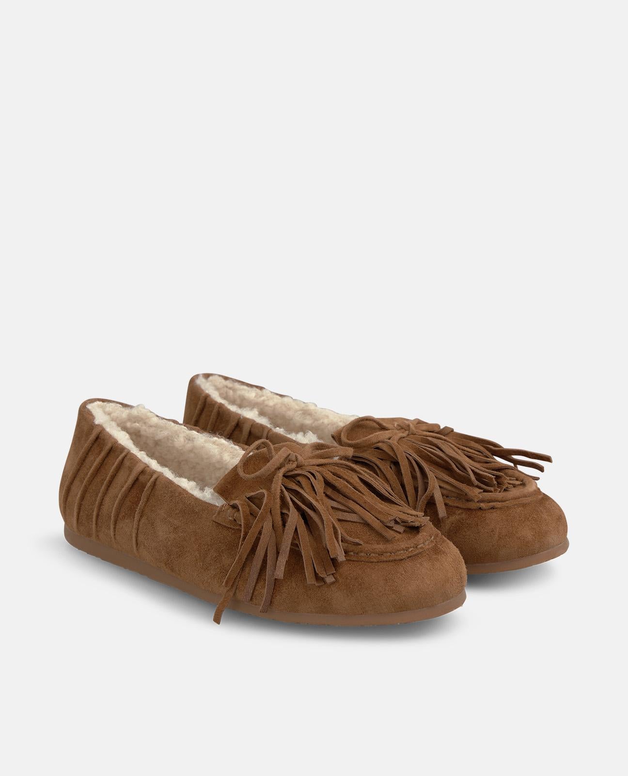 alma-en-pena-suede-loafers-with-fringe-mokassins-caramelo image 2