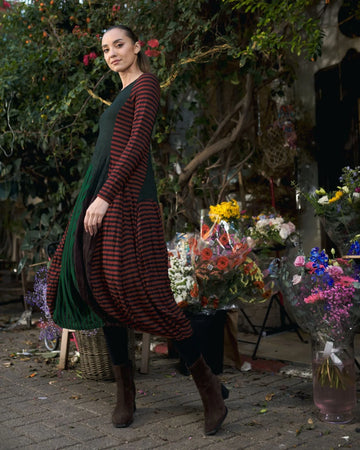alembika-juno-crew-cocoon-kleid-stripes image 3