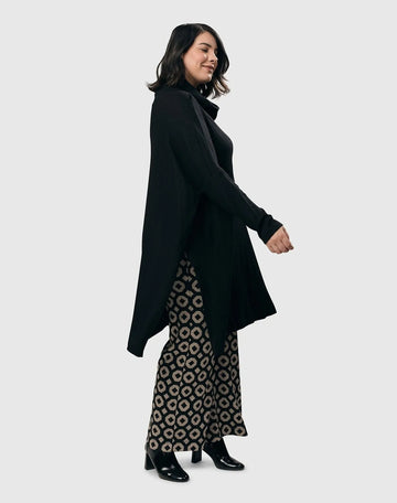 alembika-cowl-waffle-tunic-black-damen-tunika-wasserfall image 8