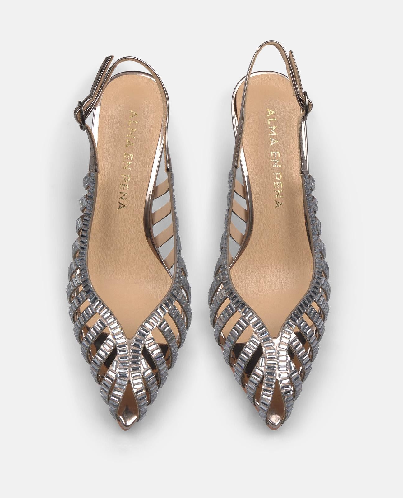 alma-en-pena-stiletto-pumps-silber-crystal-effekt-9-cm image 4