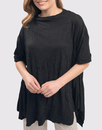 alembika-crinkle-trapeze-top-schwarz image 5