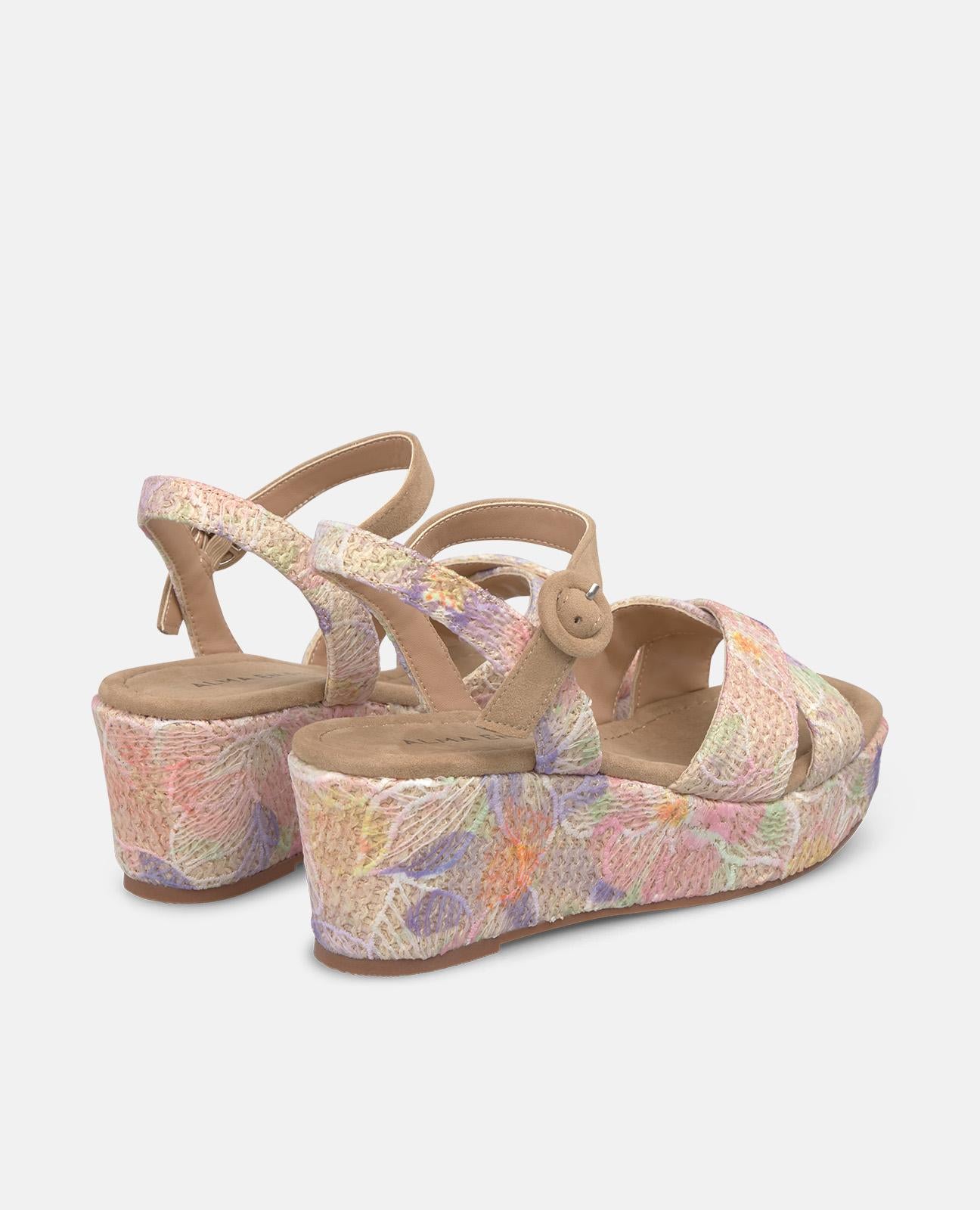 alma-en-pena-multicolor-keil-sandalen-mit-vorderriemen-esparto-wedges image 3