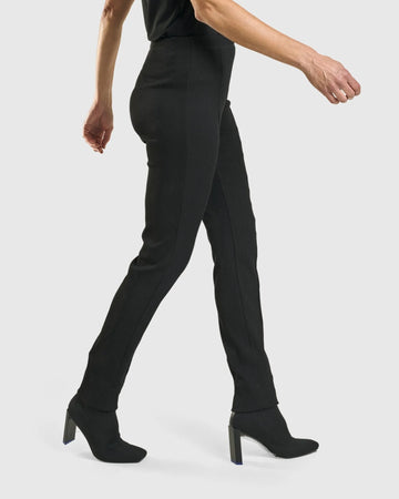 alembika-savant-slim-leg-trousers-schwarz-stretchhose image 5