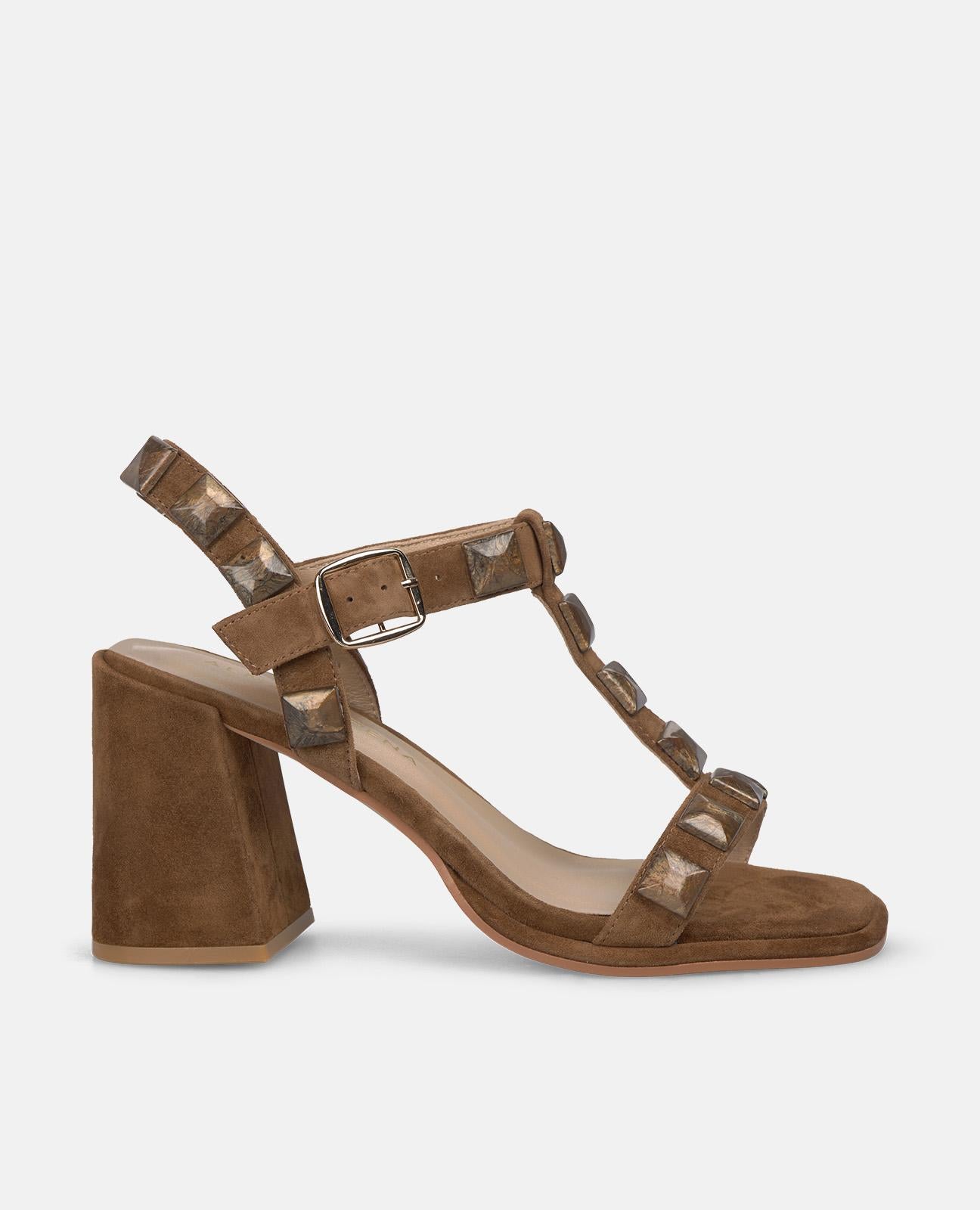 alma-en-pena-high-heel-sandale-mit-print-riemen-caramelo image 1