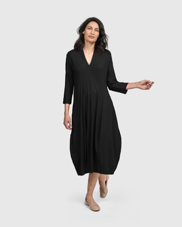 alembika-essential-pockets-cocoon-kleid-schwarz image 5