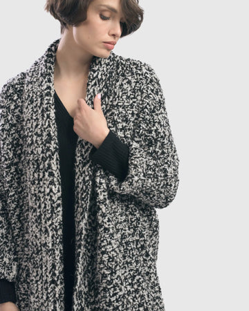 alembika-melange-open-front-sweater-coat-strickmantel-mono image 2