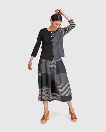 alembika-urban-rally-colorblock-cardi-mix-leichte-strickjacke image 2
