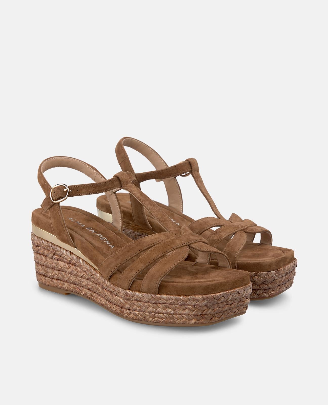 alma-en-pena-esparto-sandal-with-beading-esparto-keilsandalette-caramelo-7-5-cm image 2