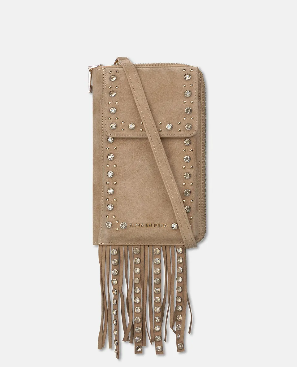 alma-en-pena-natalia-clutch-mit-strass-arena-leder image 1