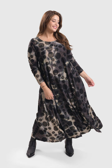 alembika-echo-maxi-kleid-coffee-jacquard image 6