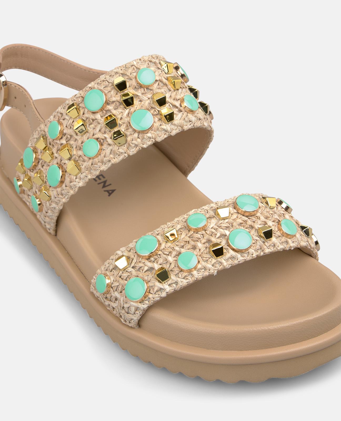 alma-en-pena-double-strap-raffia-plateau-sandalen-braun-3-cm image 4
