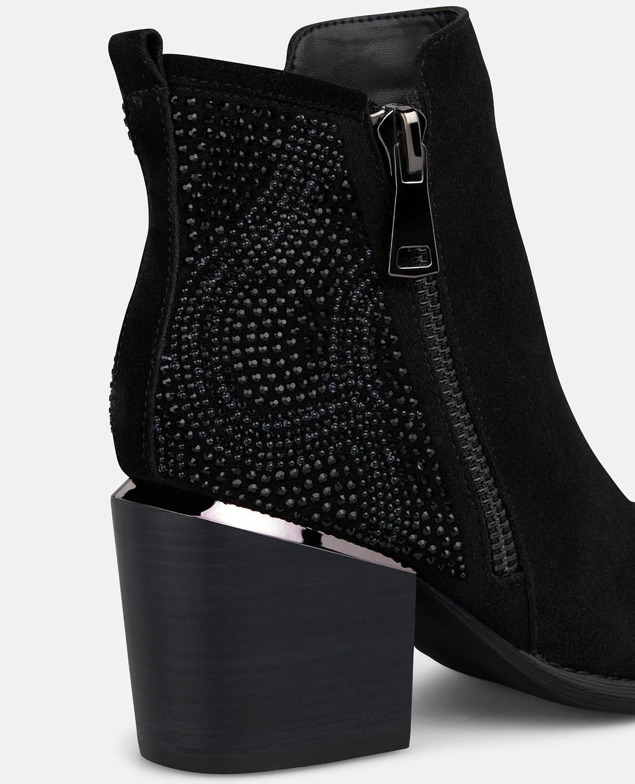 alma-en-pena-suede-ankle-boots-stiefelette-schwarz-strass-7-5-cm image 4